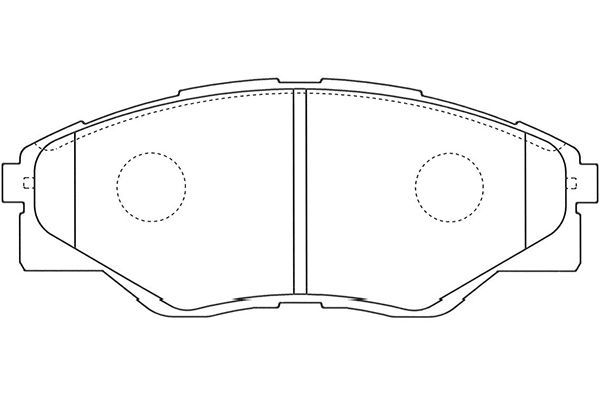 KAVO PARTS Piduriklotsi komplekt,ketaspidur BP-9145